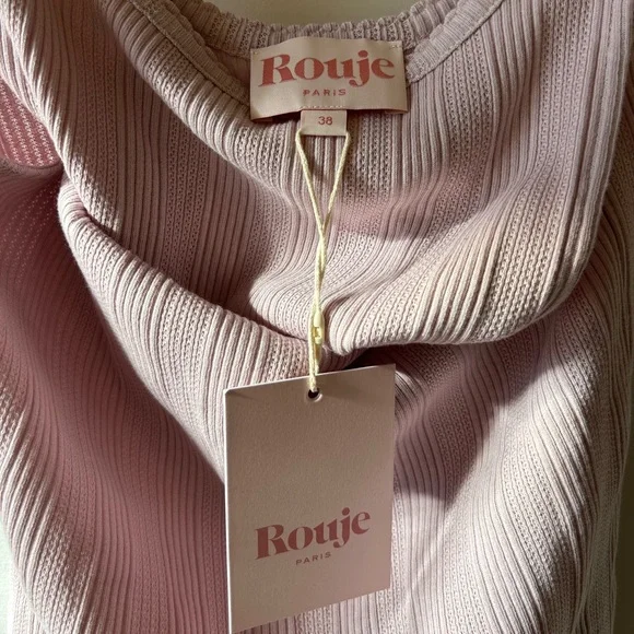 NEW Rouje Lilac Ribbed Tank Top - Picture 8 of 9